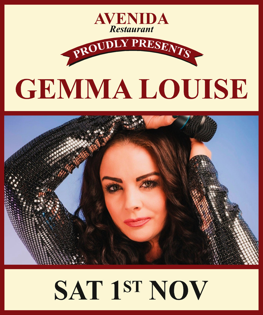 GEMMA LOUISE PROFESSIONAL SINGER AVENIDA RESTAURANT